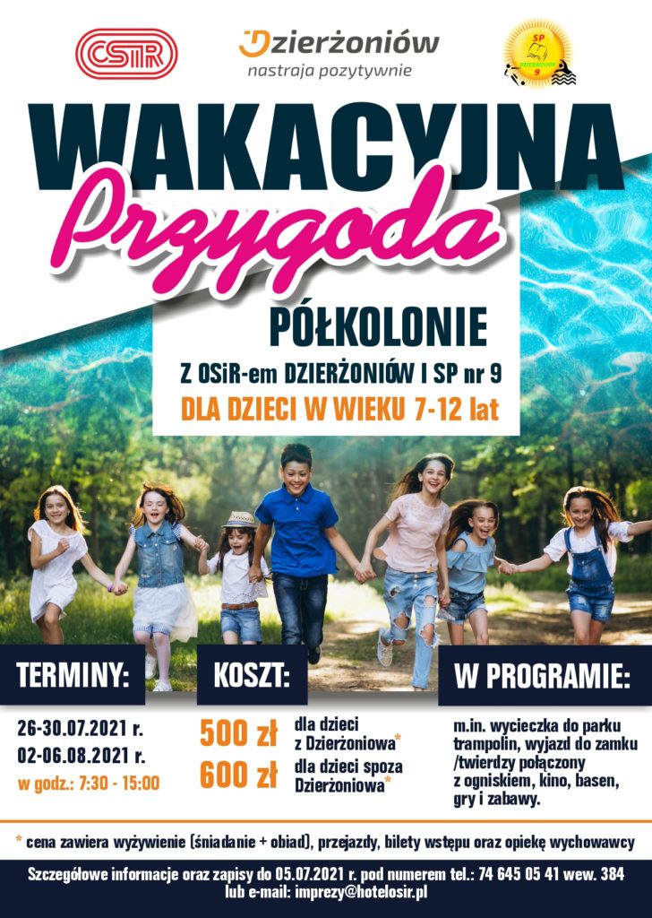 Plakat półkolonie 