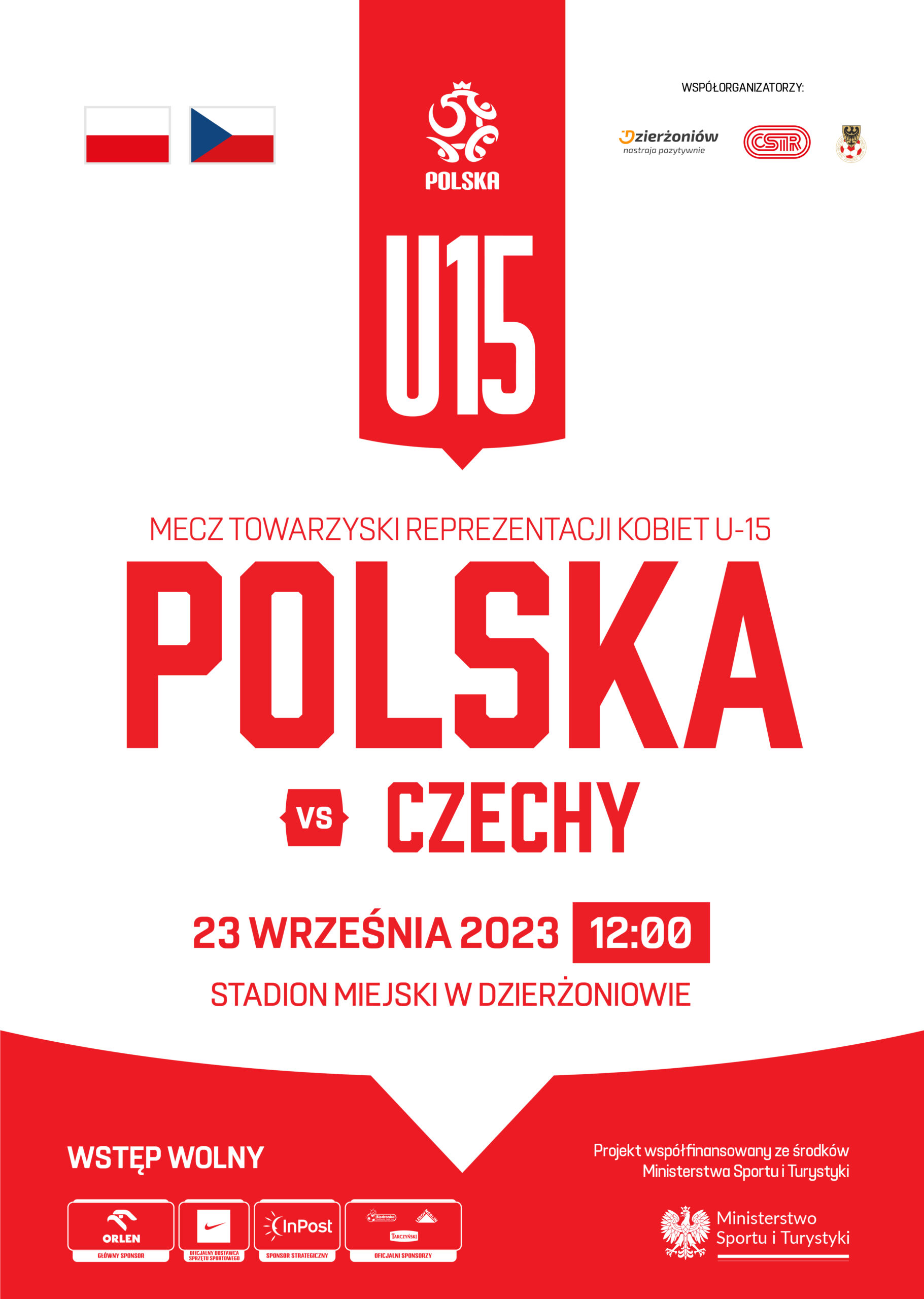 PLAKAT-U15-A3 Polska - Czechy